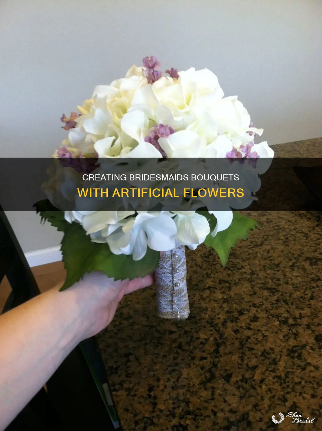 how to make bridesmaids bouquets with fake flowers