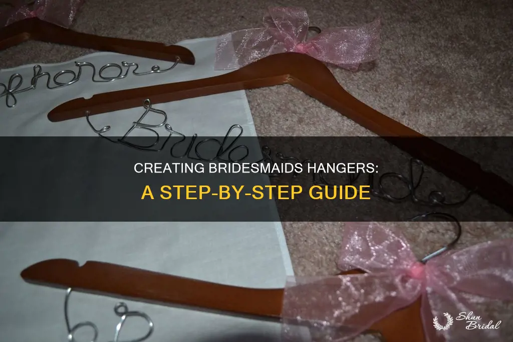 how to make bridesmaids hangers