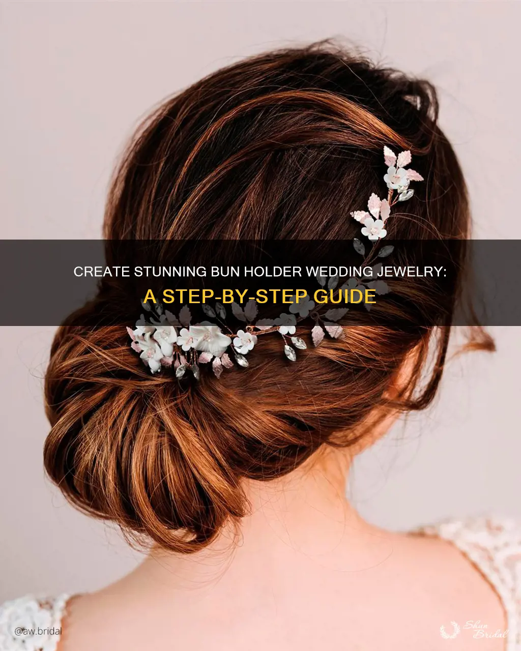 how to make bun holder wedding jewelry