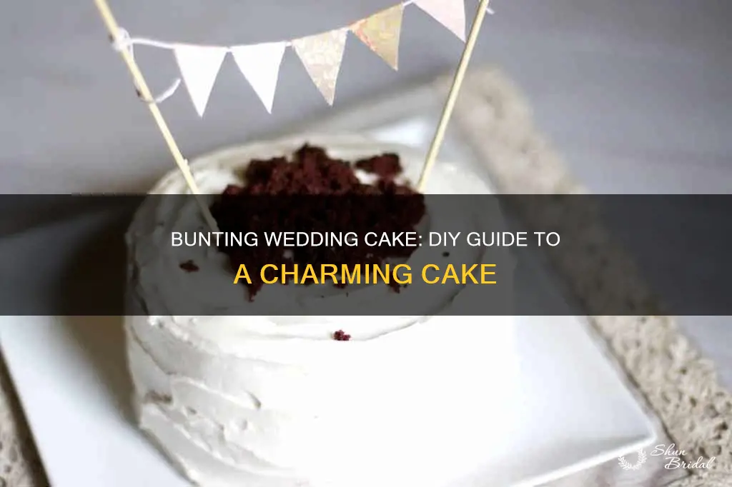 how to make bunting for a wedding cake