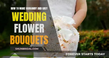 Burgundy and Grey Wedding Bouquets: Flowers and Their Shades