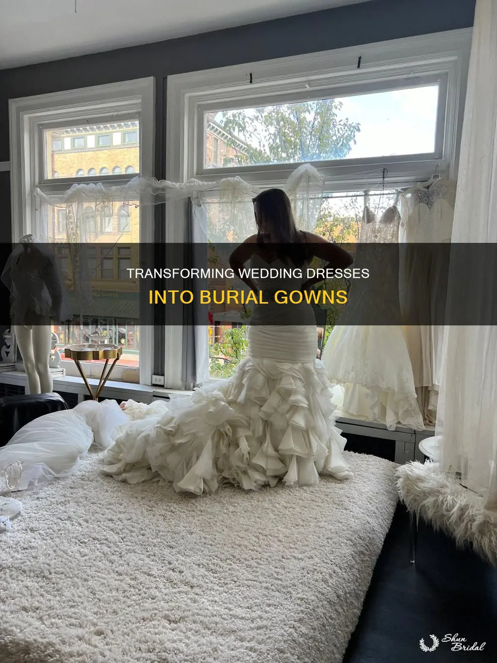 how to make burial gowns from wedding dresses