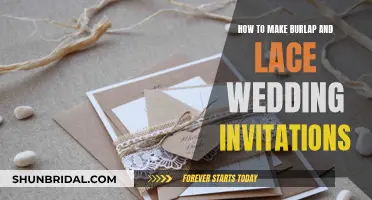 Creating Rustic Burlap and Lace Wedding Invites