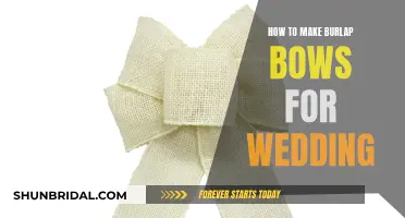 Creating Rustic Burlap Bows for Your Wedding Day