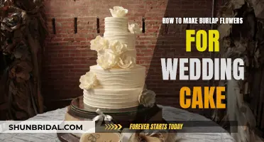 Creating Rustic Burlap Wedding Cake Flowers