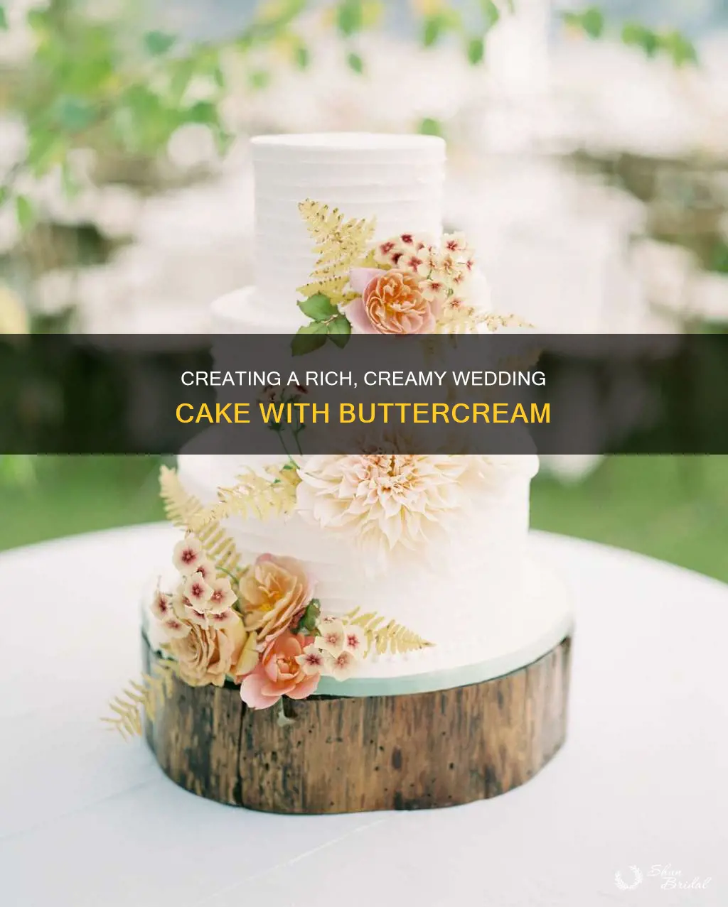 how to make buttercream wedding cake