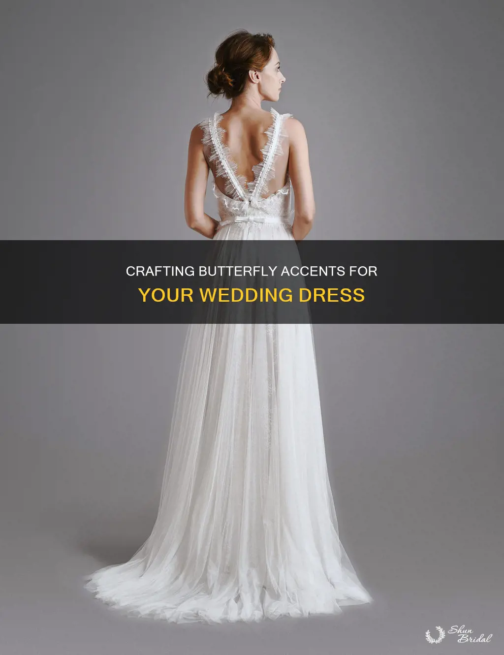 how to make butterfly accents for wedding dresses