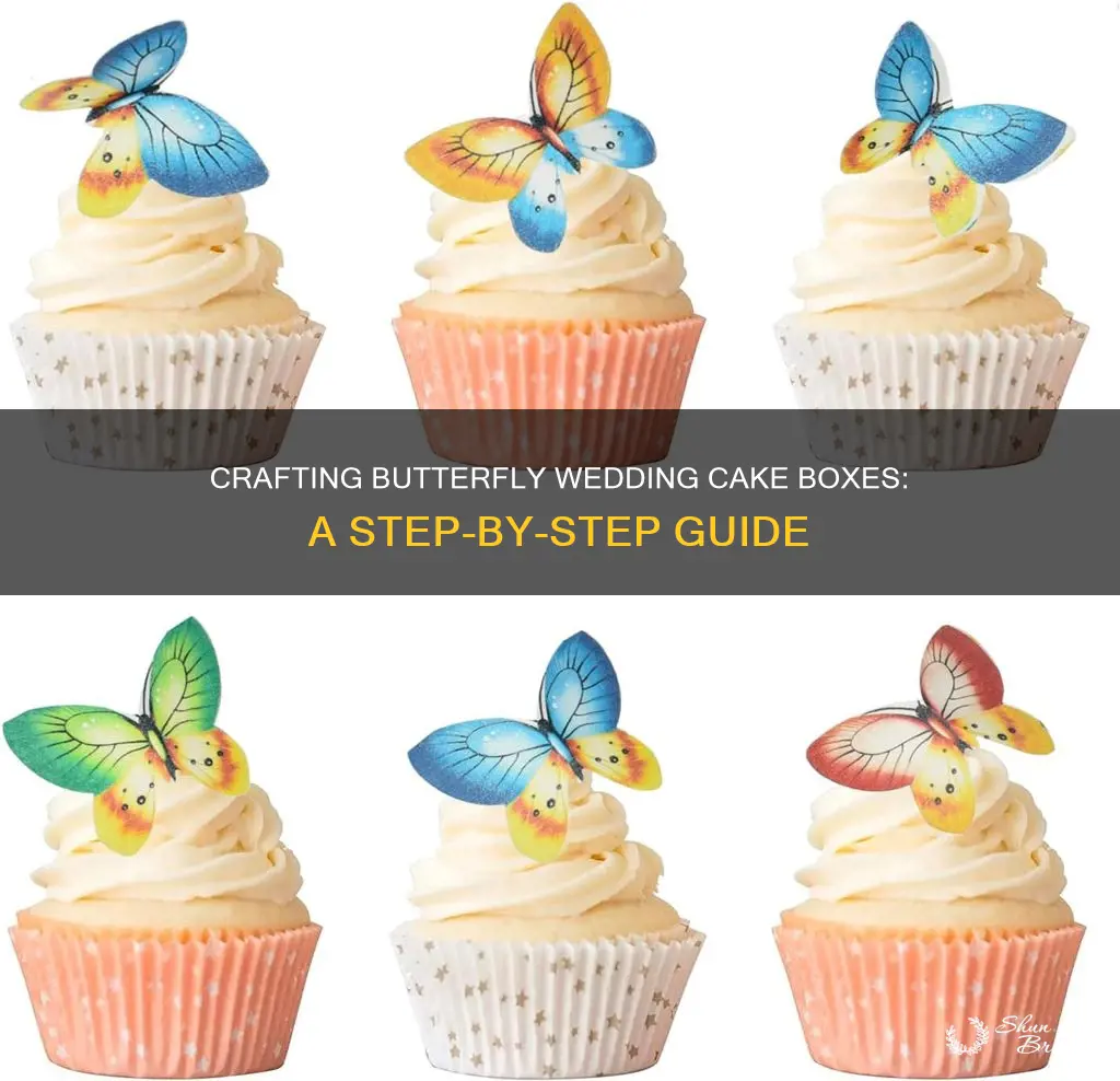 how to make butterfly wedding cake boxes