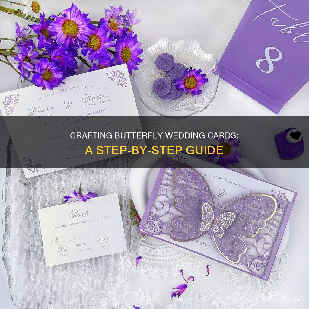 how to make butterfly wedding cards