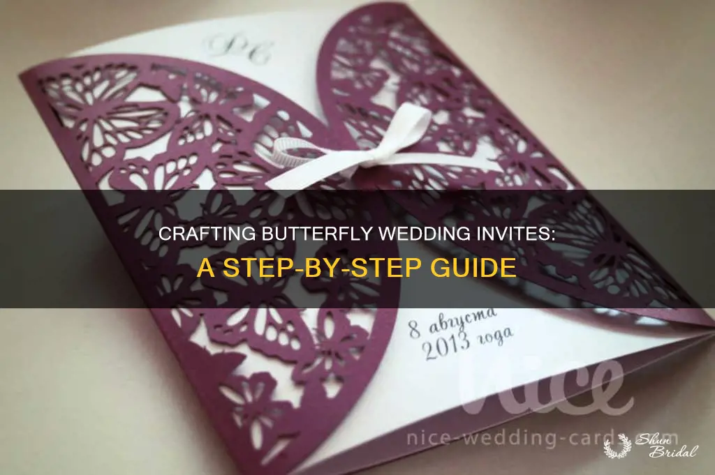 how to make butterfly wedding invitations