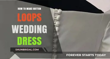 Crafting Button Loops for Your Wedding Dress