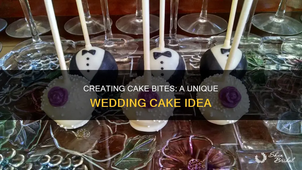 how to make cake bites wedding cake