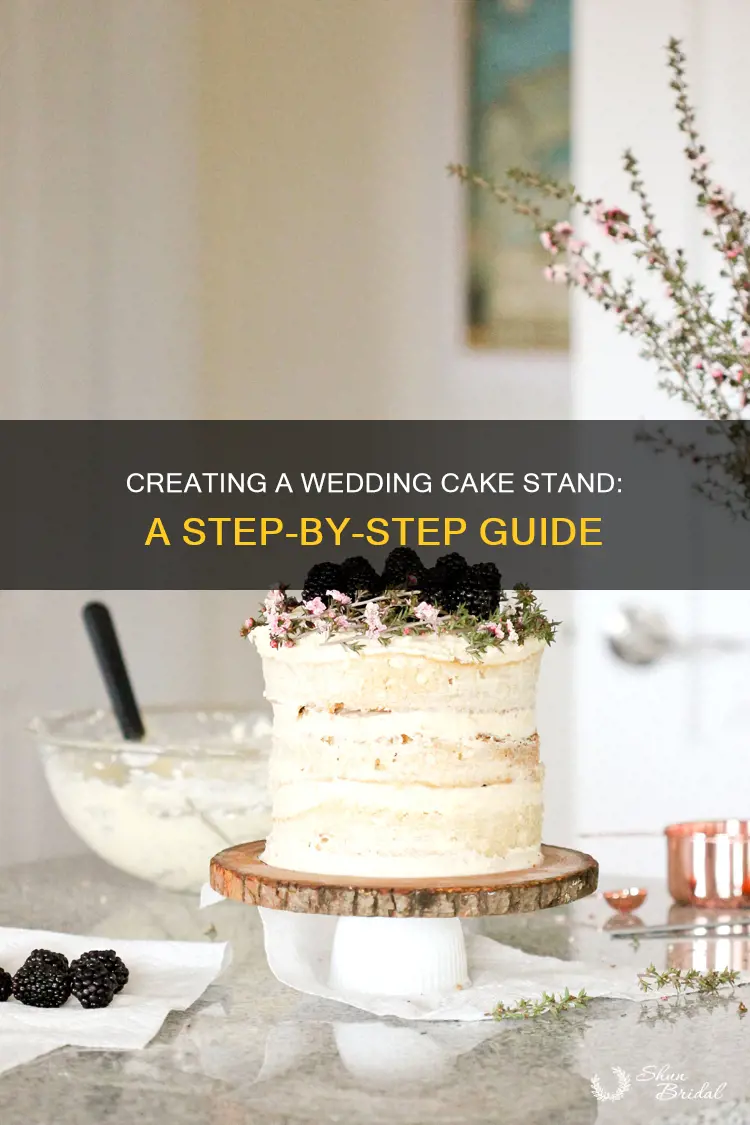 how to make cake stand for wedding