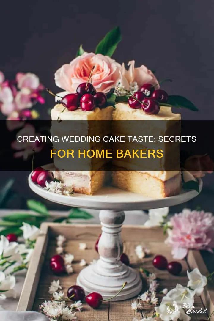 how to make cake taste like wedding cake