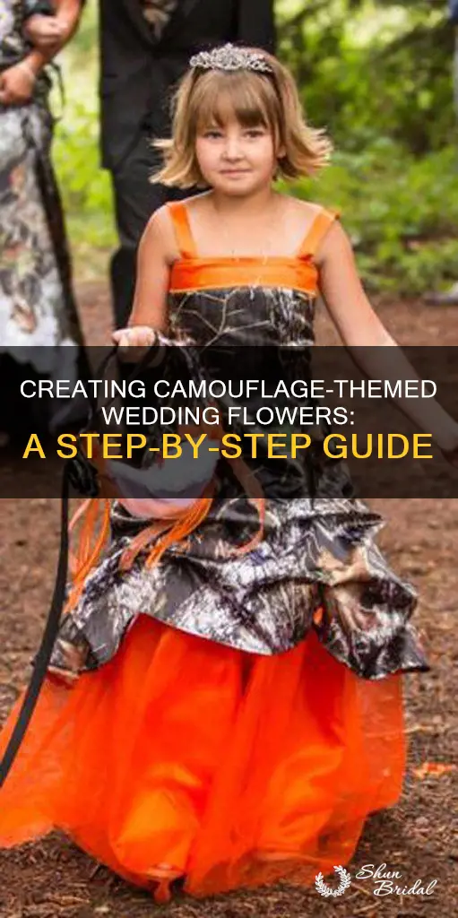 how to make camo wedding flowers