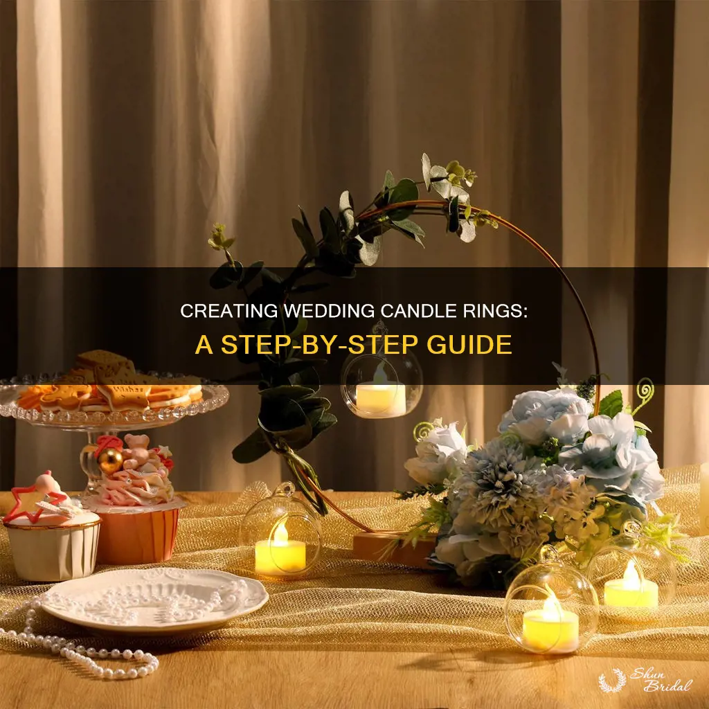 how to make candle rings wedding