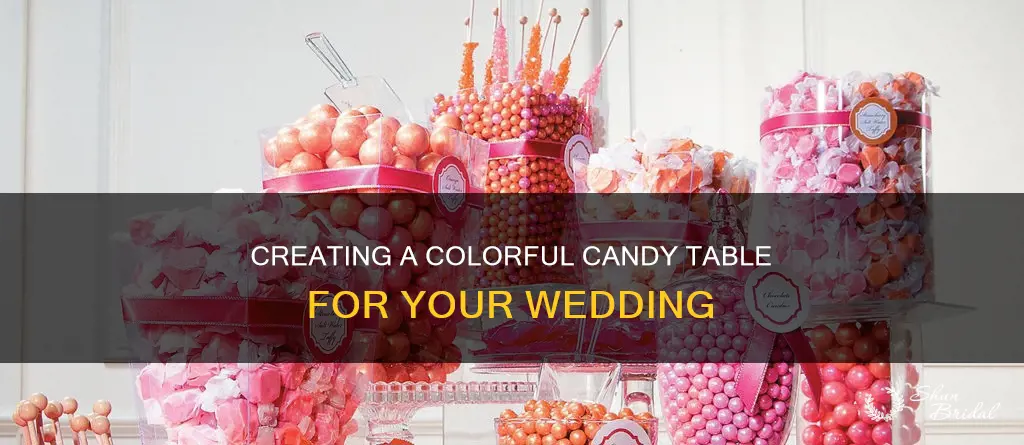 how to make candy table for wedding