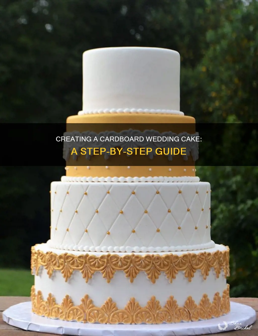 how to make cardboard wedding cake