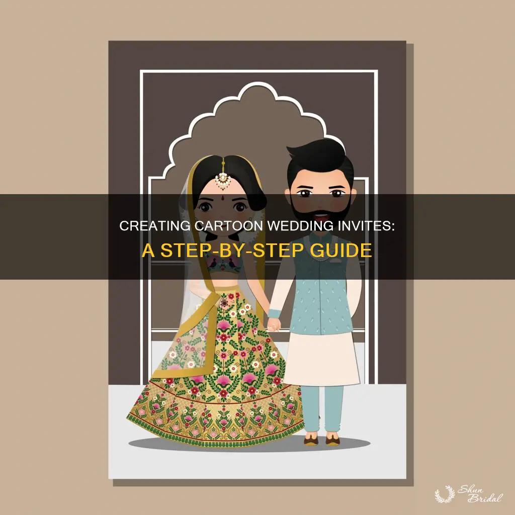 how to make cartoon wedding invitations