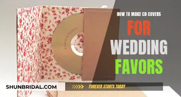 Creating Customized CD Covers for Wedding Favors