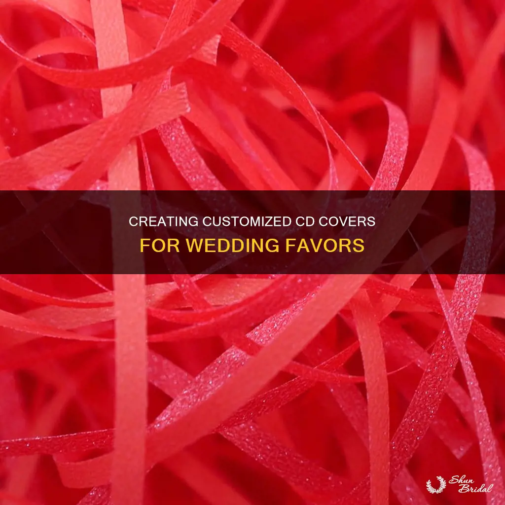 how to make cd covers for wedding favors