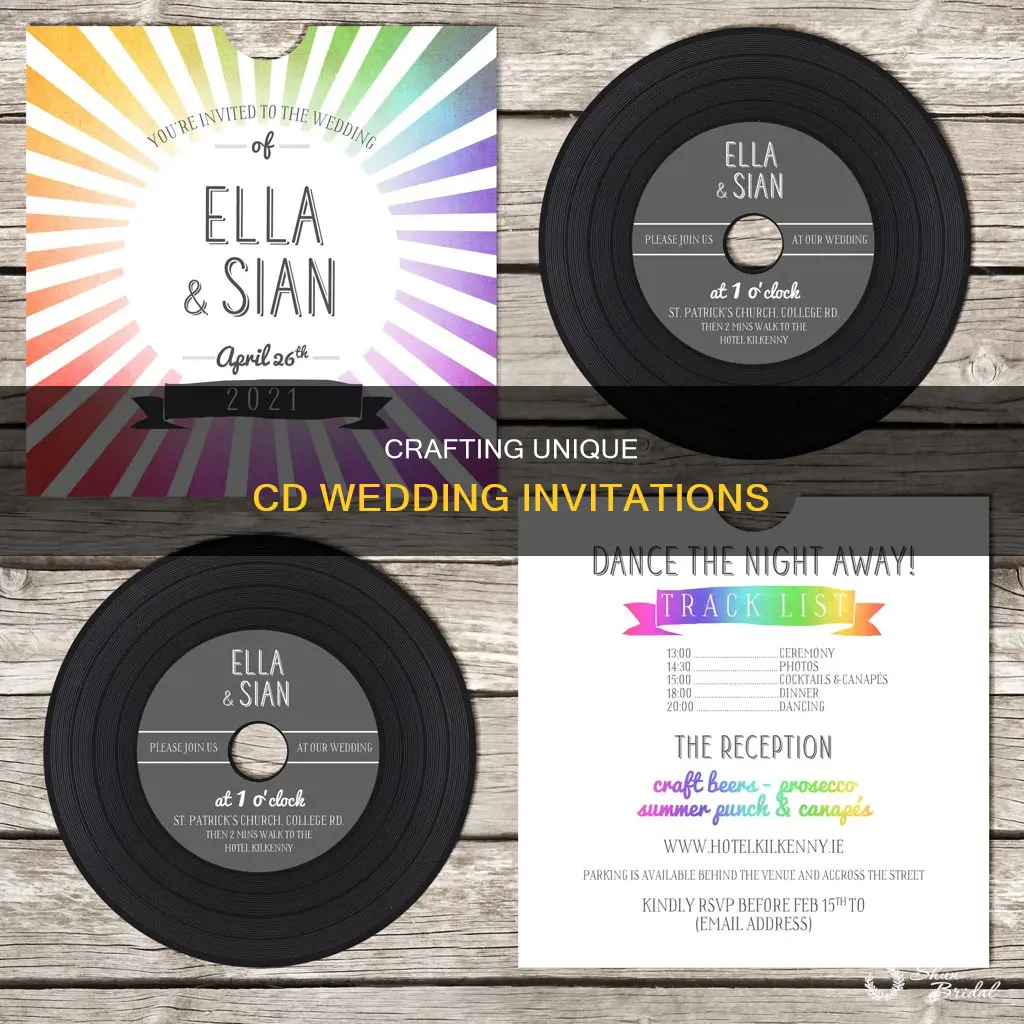 how to make cd wedding invitations