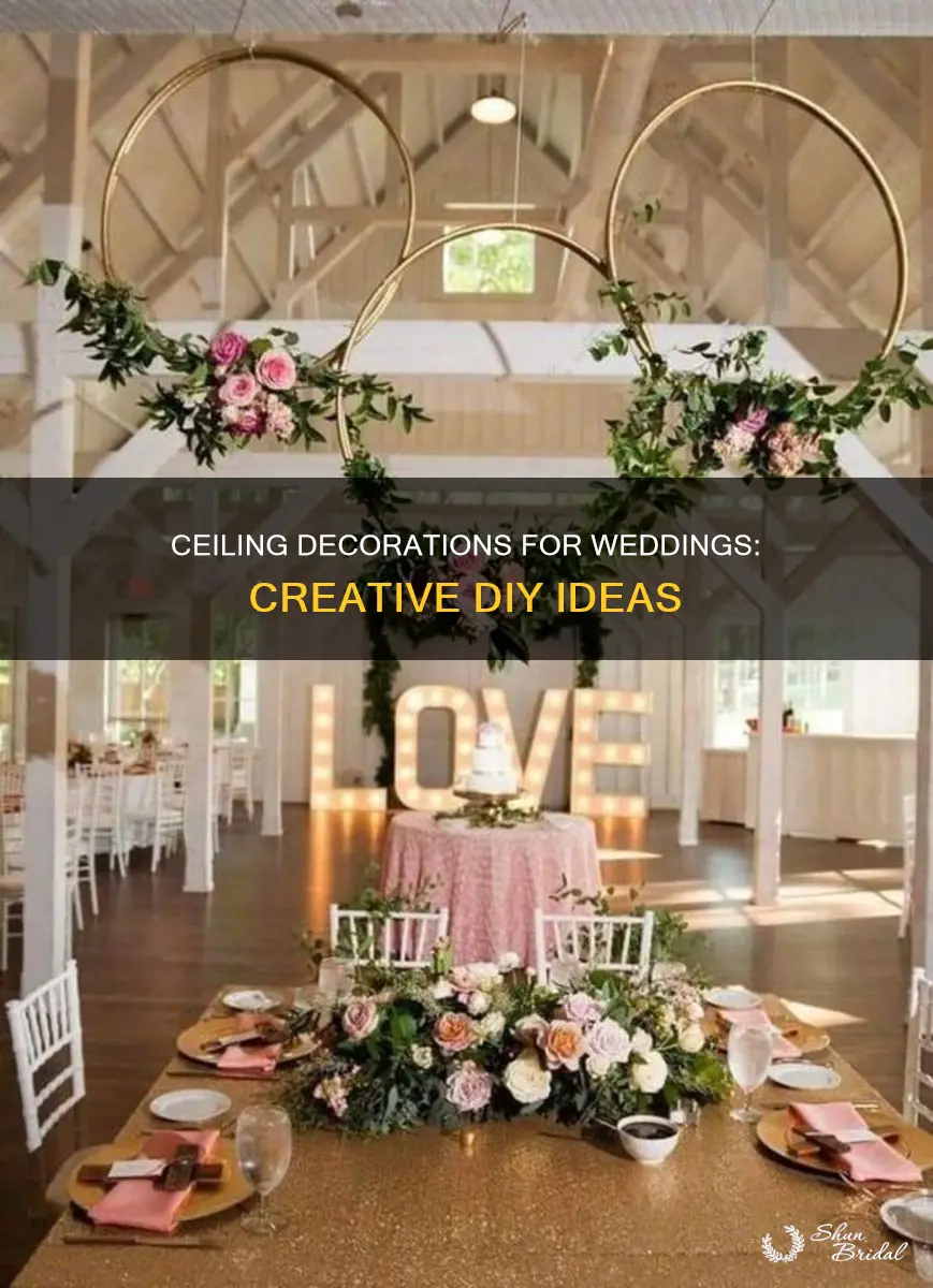 how to make ceiling decorations for wedding