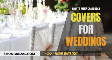 Crafting Chair Back Covers for Your Wedding