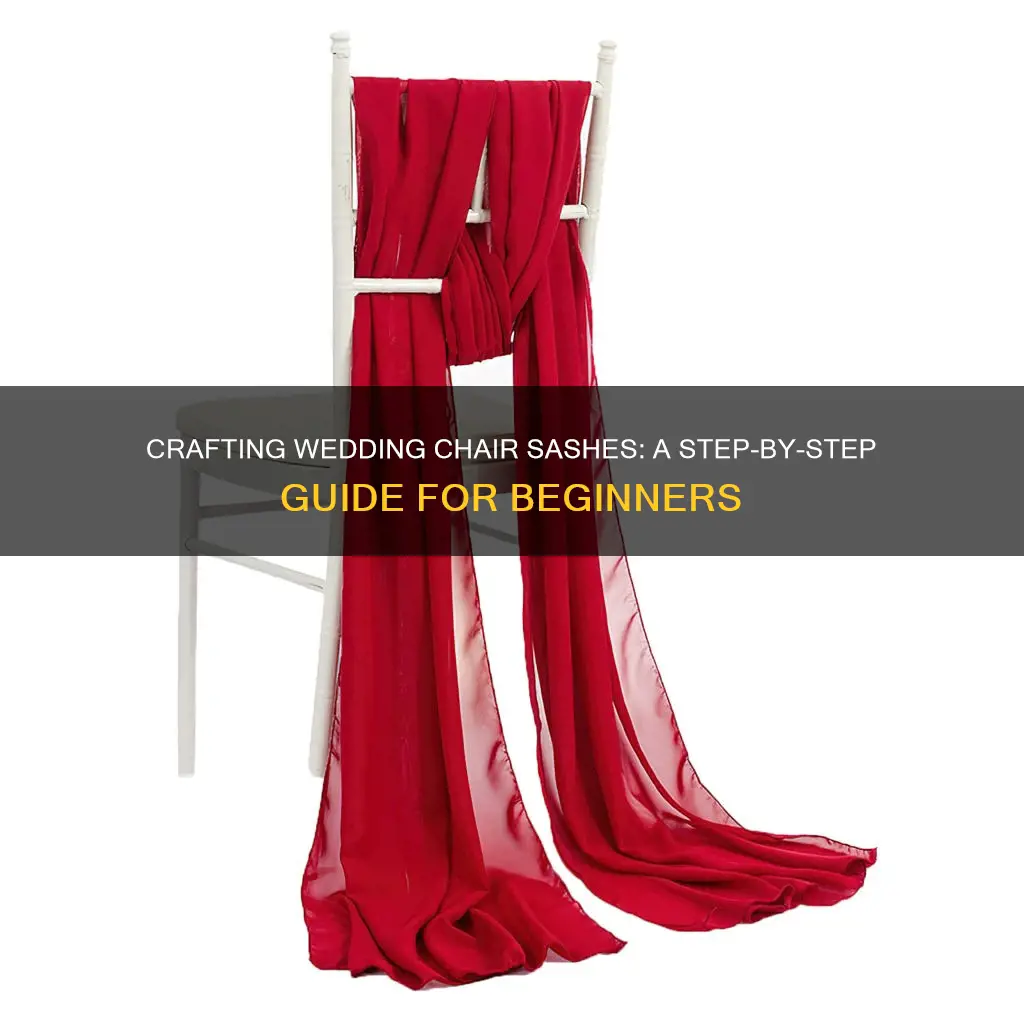 how to make chair sashes for a wedding