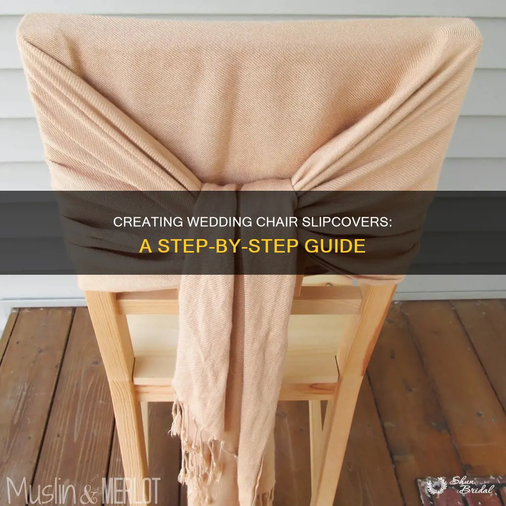 how to make chair slipcovers for wedding