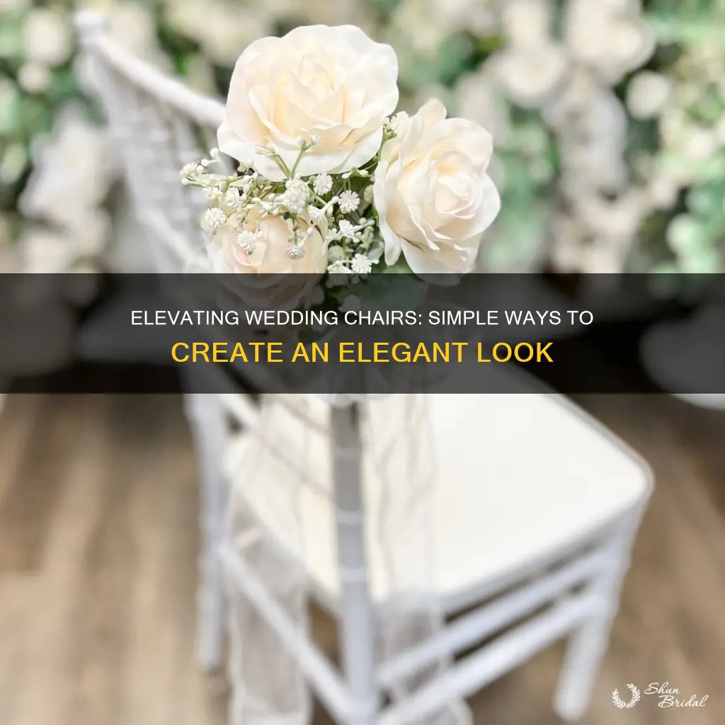 how to make chairs look dressier for wedding