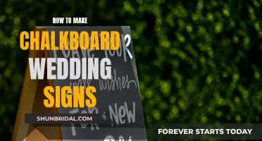 Creating Wedding Signs: DIY Chalkboard Method