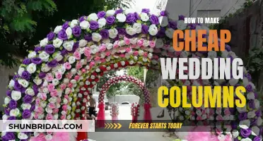 Creating Inexpensive Wedding Columns: A Guide