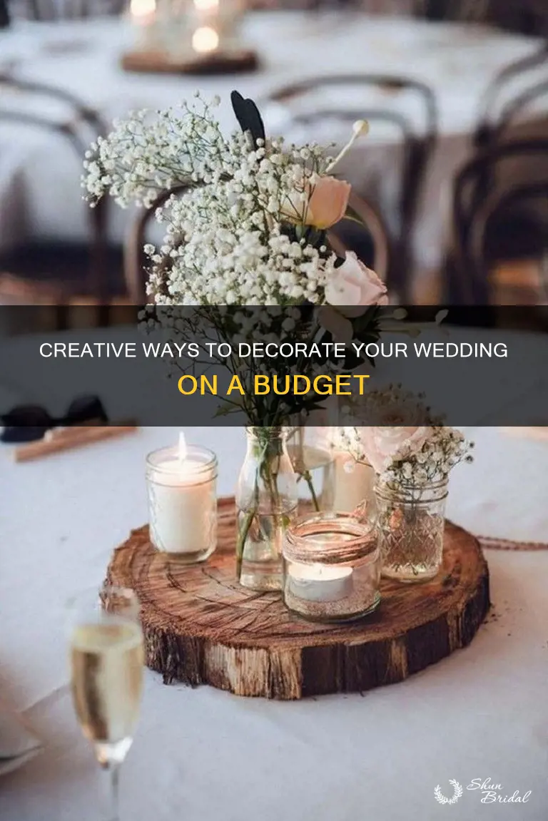 how to make cheap wedding decorations