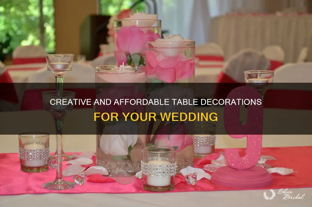 how to make cheap wedding table decorations