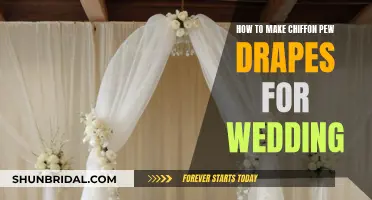 Creating Dreamy Wedding Pew Drapes with Chiffon