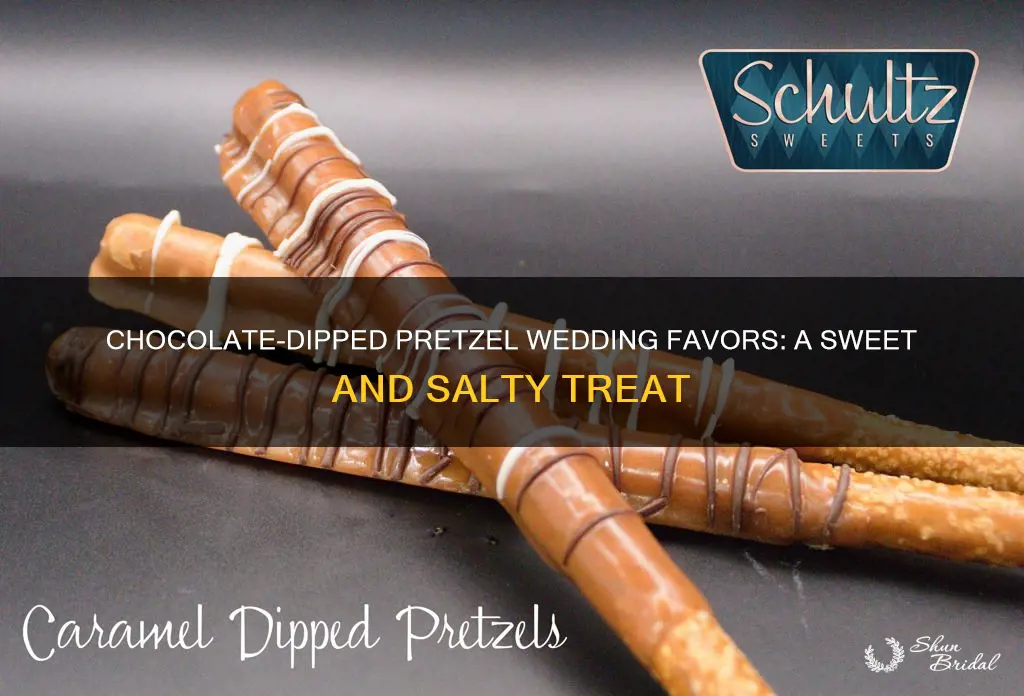 how to make chocolate covered pretzels for wedding favors