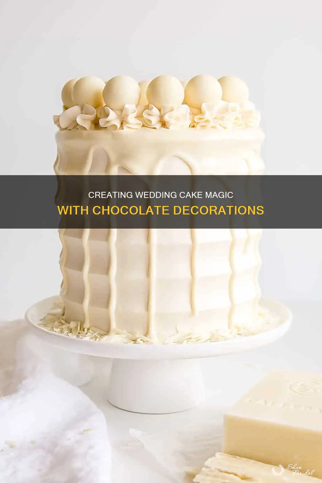 how to make chocolate decorations for wedding cakes