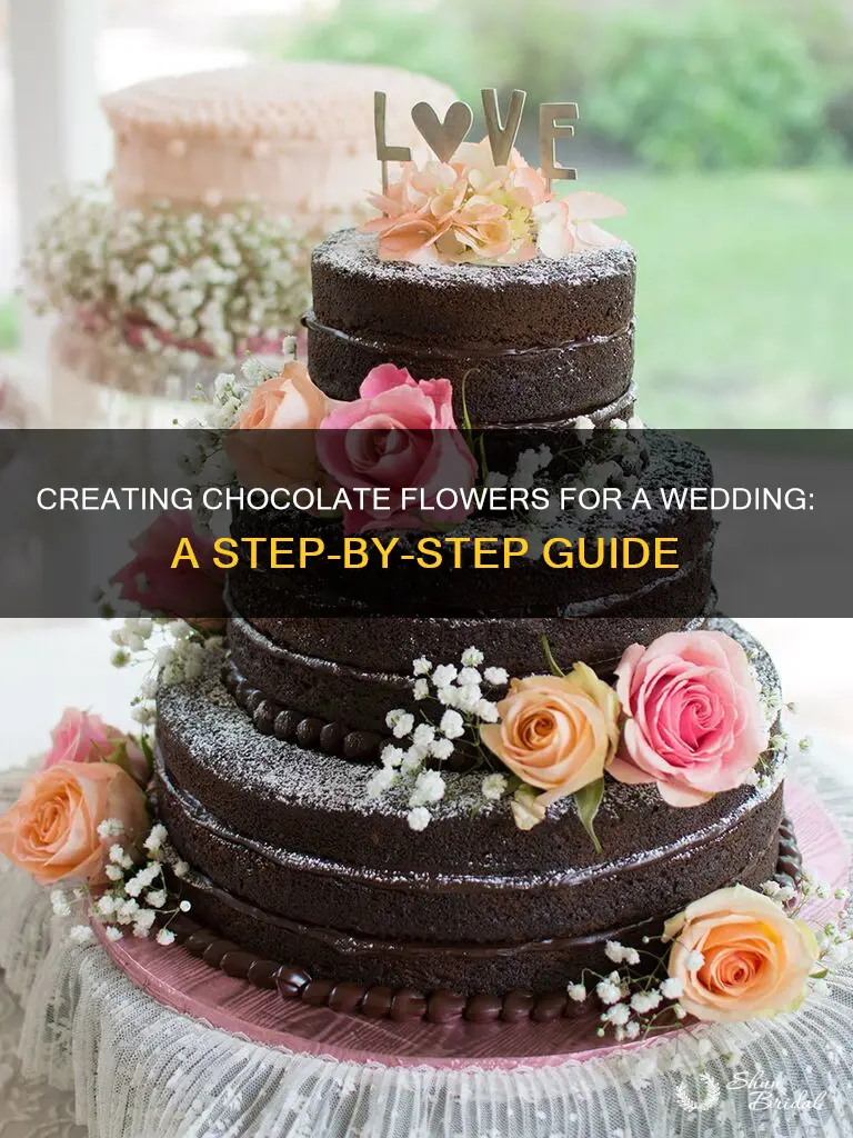 how to make chocolate flower for wedding