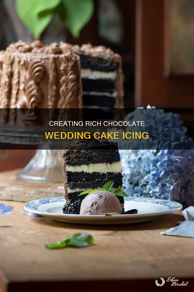 how to make chocolate wedding cake icing