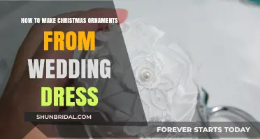 Christmas Ornaments: Crafting from Wedding Dresses