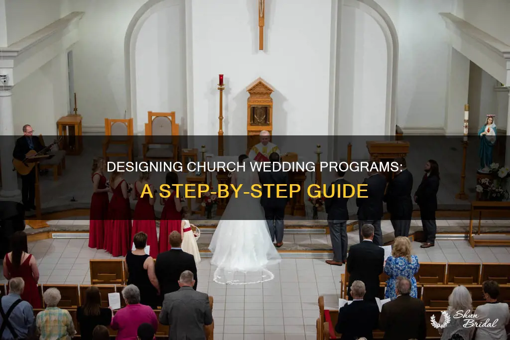 how to make church programs for wedding