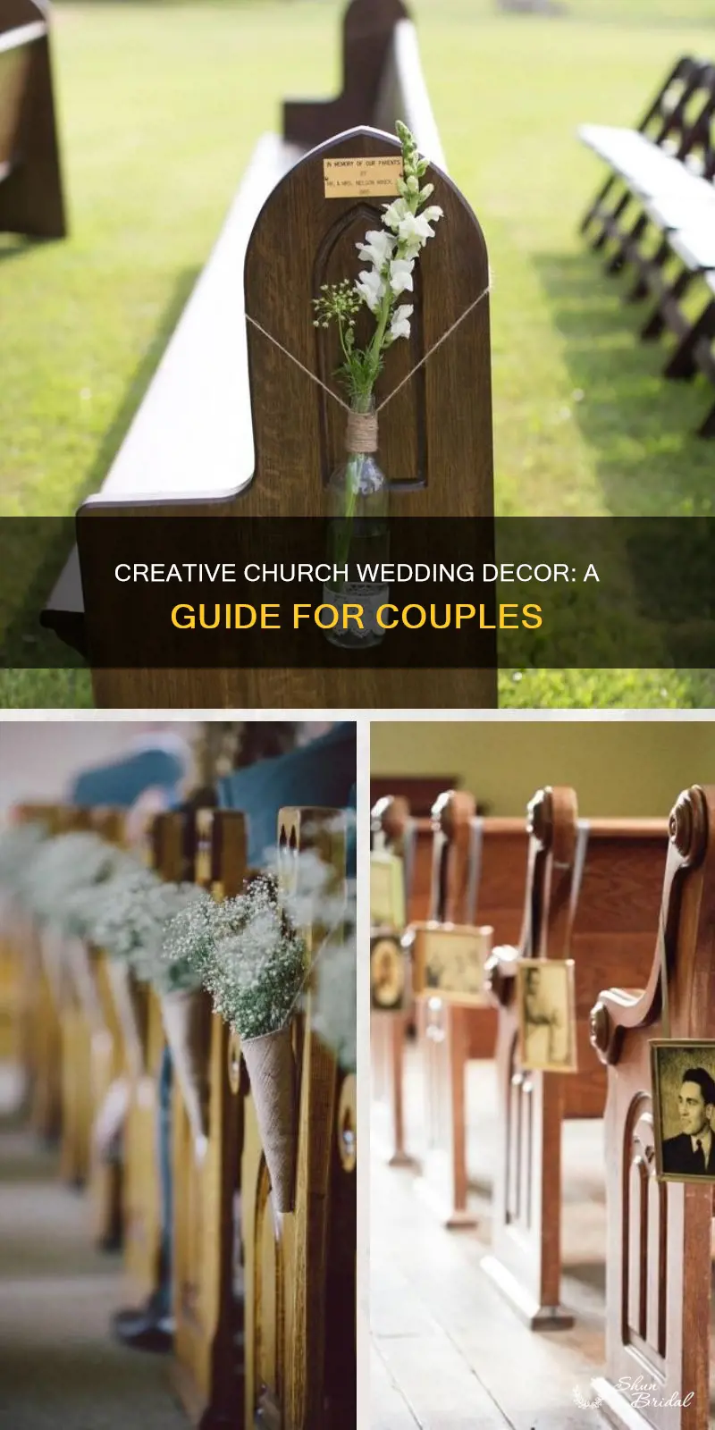 how to make church wedding decorations