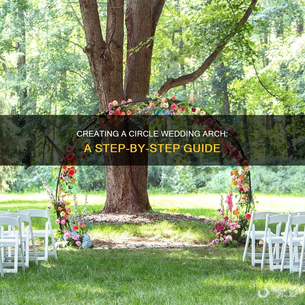 how to make circle wedding arch