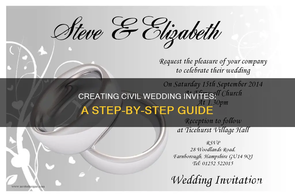 how to make civil wedding invitation