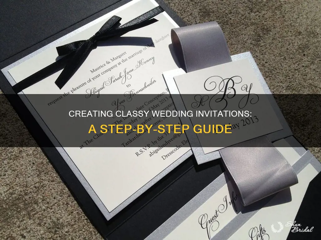 how to make classy wedding invitations