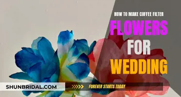 Creating Coffee Filter Flowers for Your Wedding Day