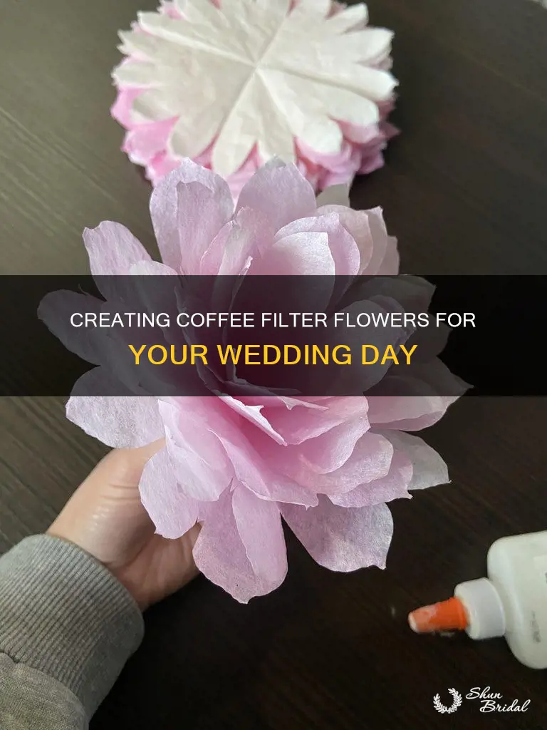 how to make coffee filter flowers for wedding