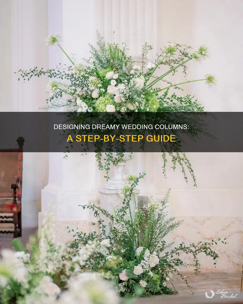 how to make columns for a wedding