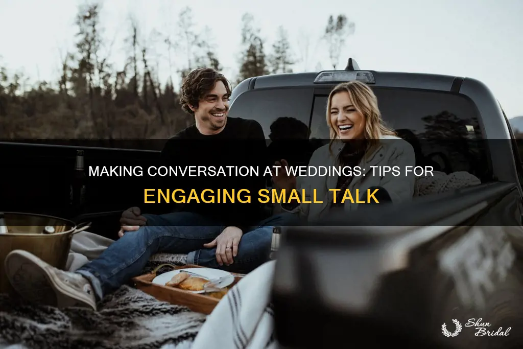 how to make conversation at a wedding